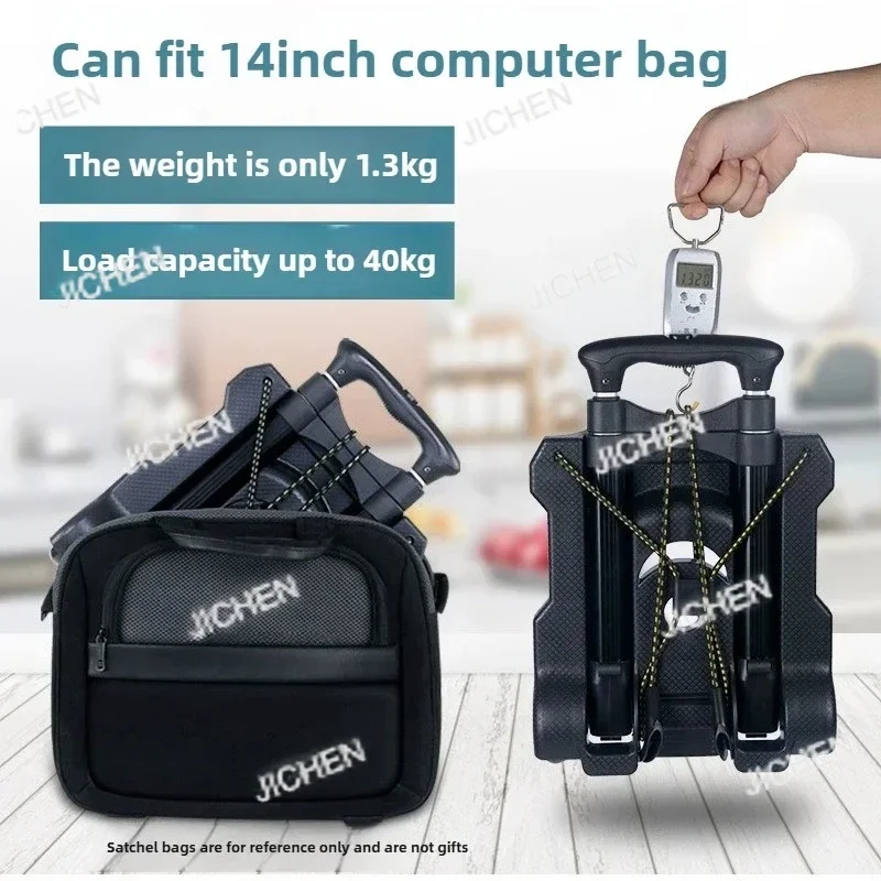 

HY Aluminum Alloy Folding Portable Travel Trailer Luggage Cart Lightweight Grocery Shopping Cart Driver Pull Cart Shopping Carts