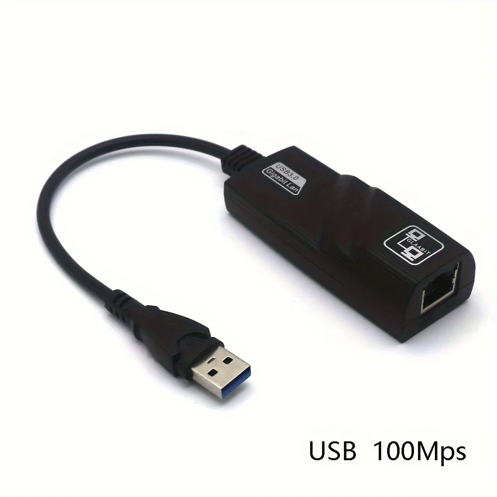 Adaptador Ethernet USB 3.0 de 1000Mbps/100Mbps, tarjeta de red RJ45, adecuado para PC/portátil, compatible con Smartthings, alimentación USB