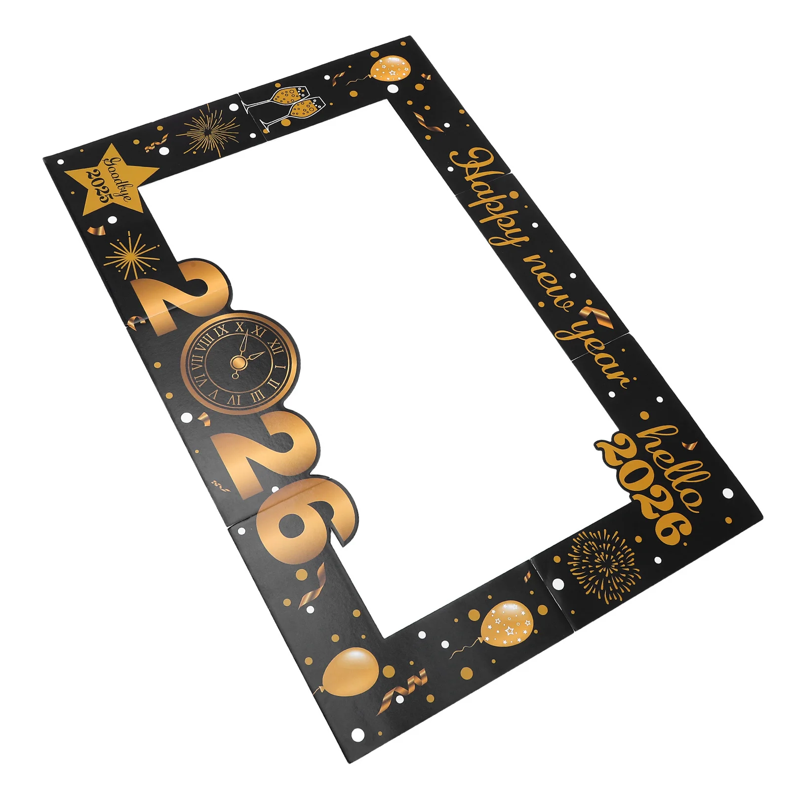 

2026 New Years Party Photo Frame Foam Board Booth Photo Props Happy New Year Eve Decorations Party Picture Frame Props