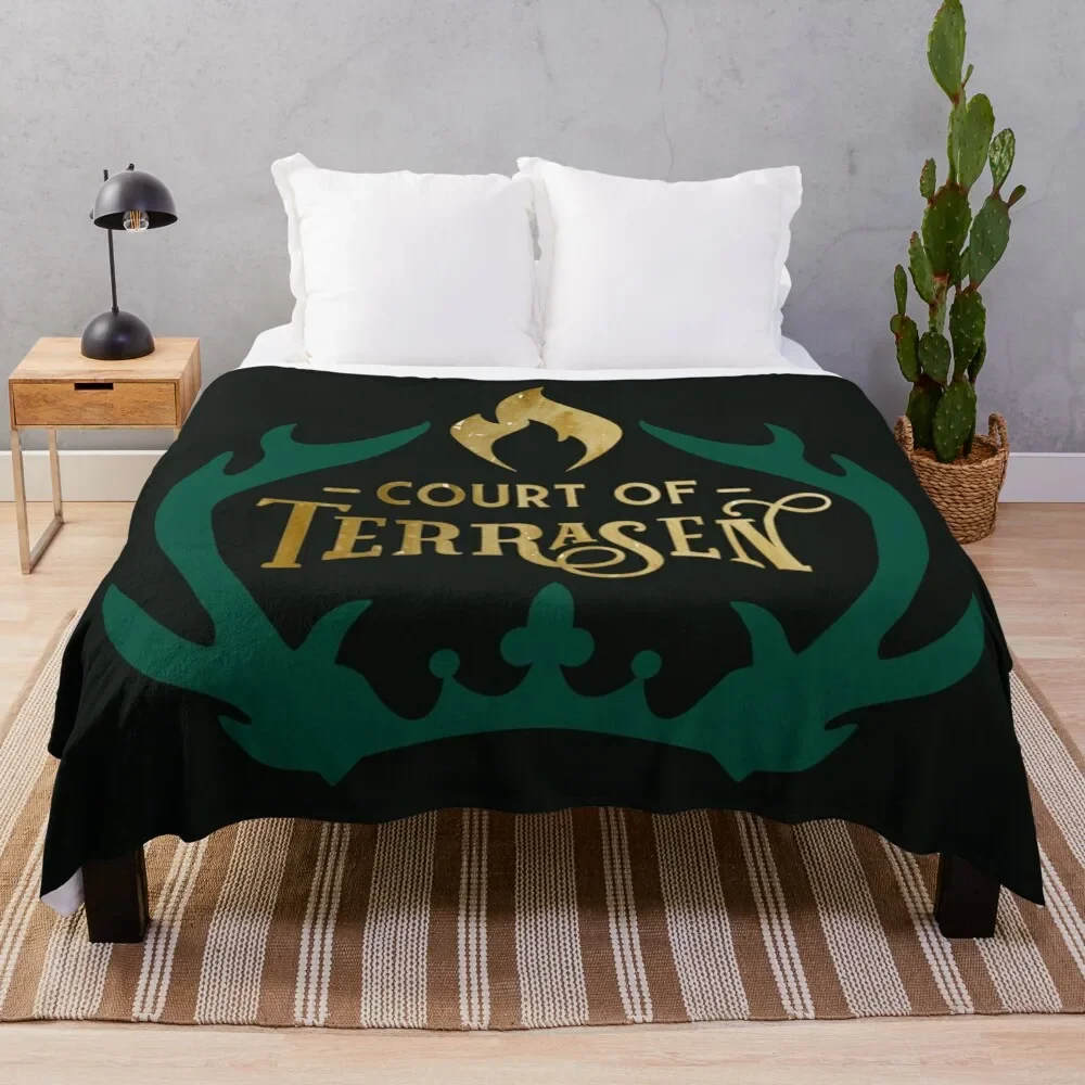 Court of Terrasen - Throne of Glass Throw Blanket Giant Sofa Custom halloween Blankets Sofas Of Decoration Blankets