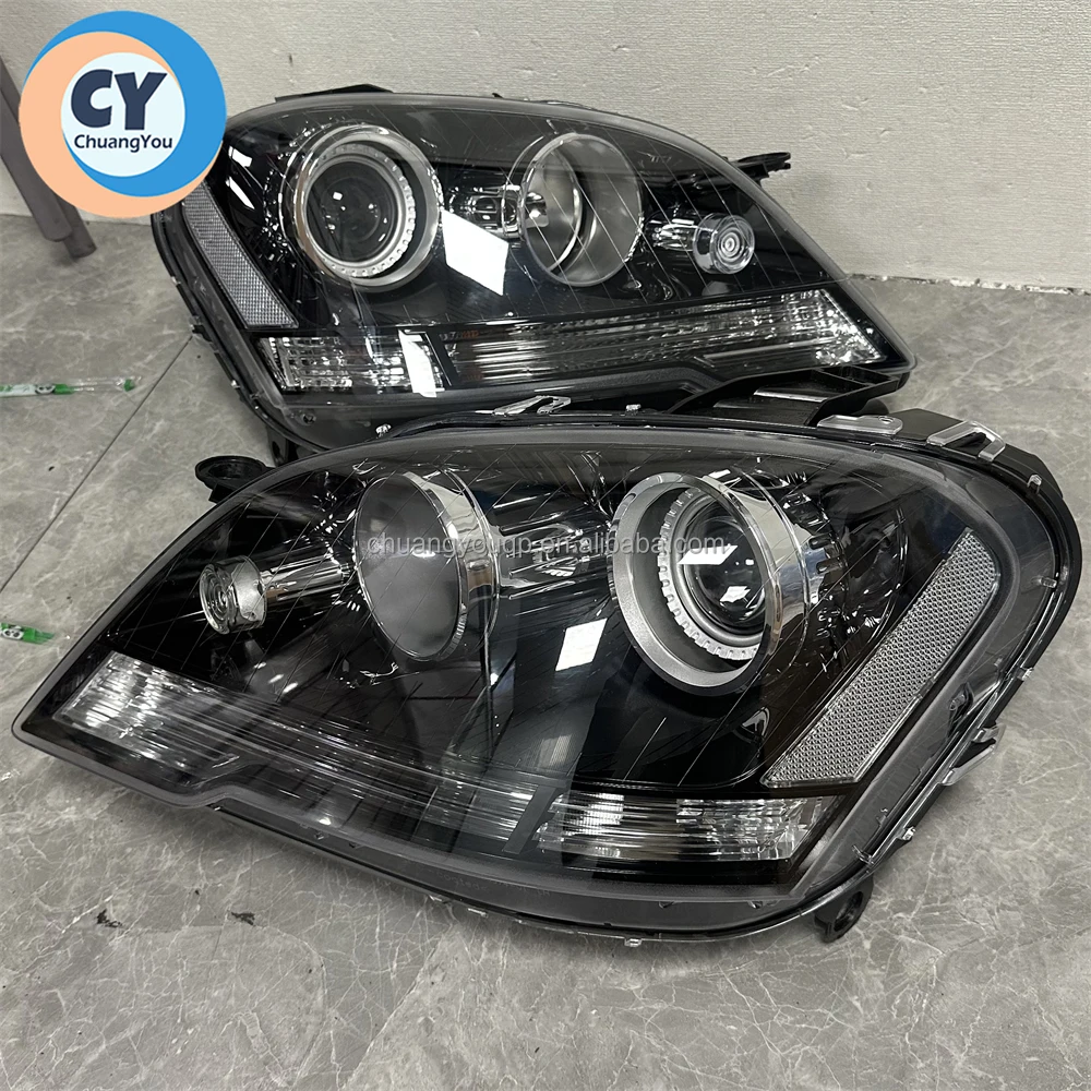 Original ML W164 Headlight Lens for 2009-2011 Mercedes-Benz M-CLASS ML350 ML500 550 AMG ML63 ML53 Dark Color Light New Condition