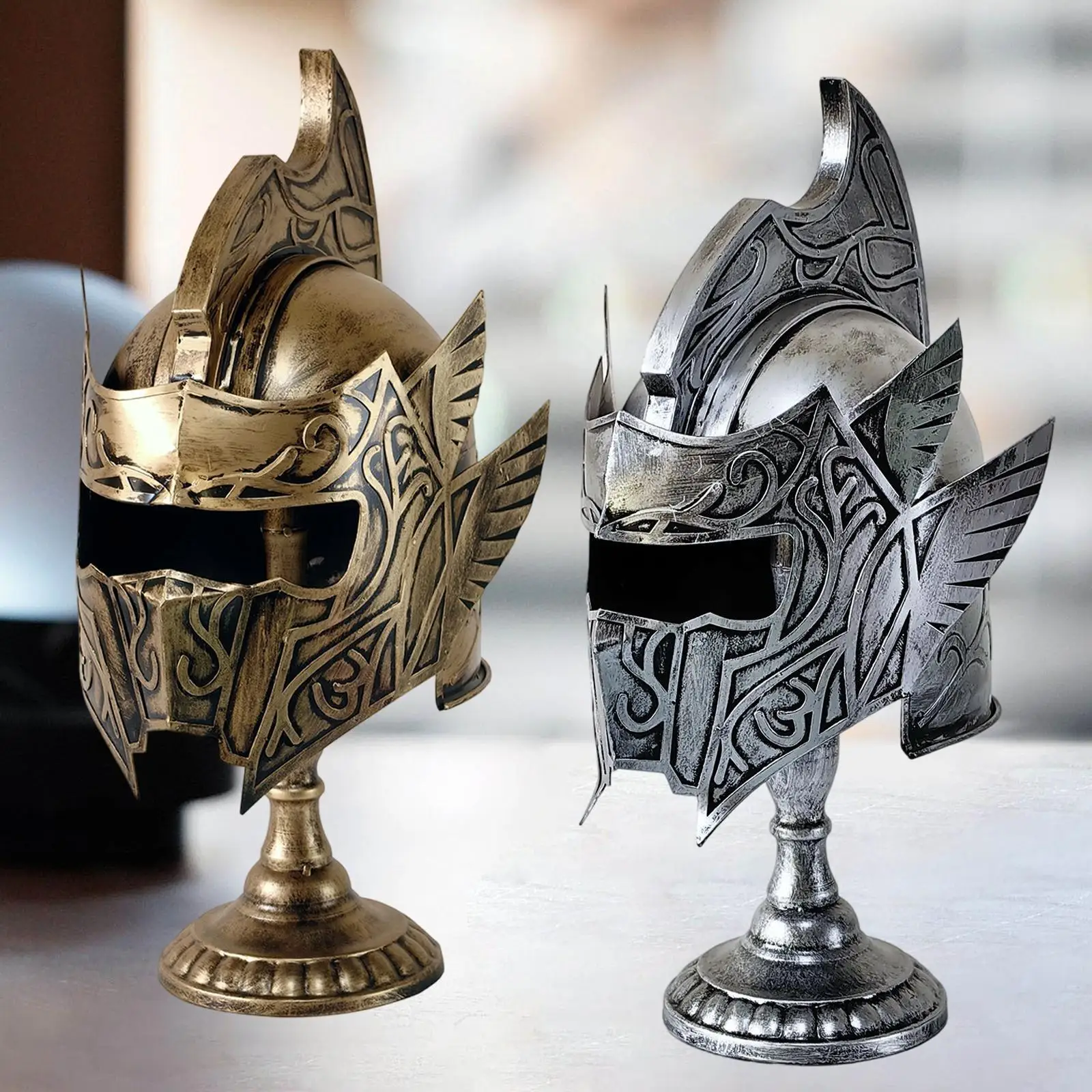 Sparta Helmet for Men Ancient Costume Sparta Costume Accessory Hat Soldier Helmet for Party Stage Performance Cosplay Home Decor