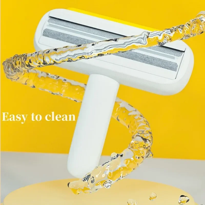 애완 동물 헤어 리무버 오리 모양의 푸시 풀 자체 청소 강한 강모 한 번의 스 와이프 소파 카펫 옷 침대 개 고양이 작은 A