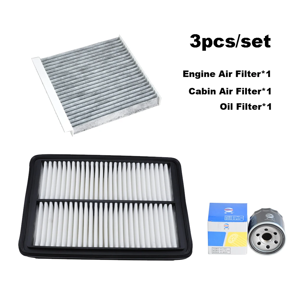 3pcs Filter Set For MAZDA CX-50 CX-30 2.0L Axela PE Engine Accessories Cabin A/C Air Oil Filter Spare Parts PAL6133A0 272772FL0A