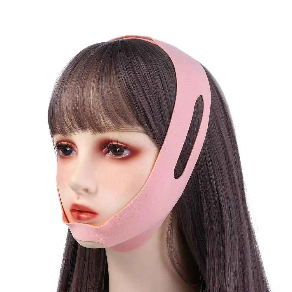 Elastic Sleeping V Face Belt Anti Mouth breathing Facial Shaping Face Slimming Bandage Anti Snoring Strap Cheek Lift Up