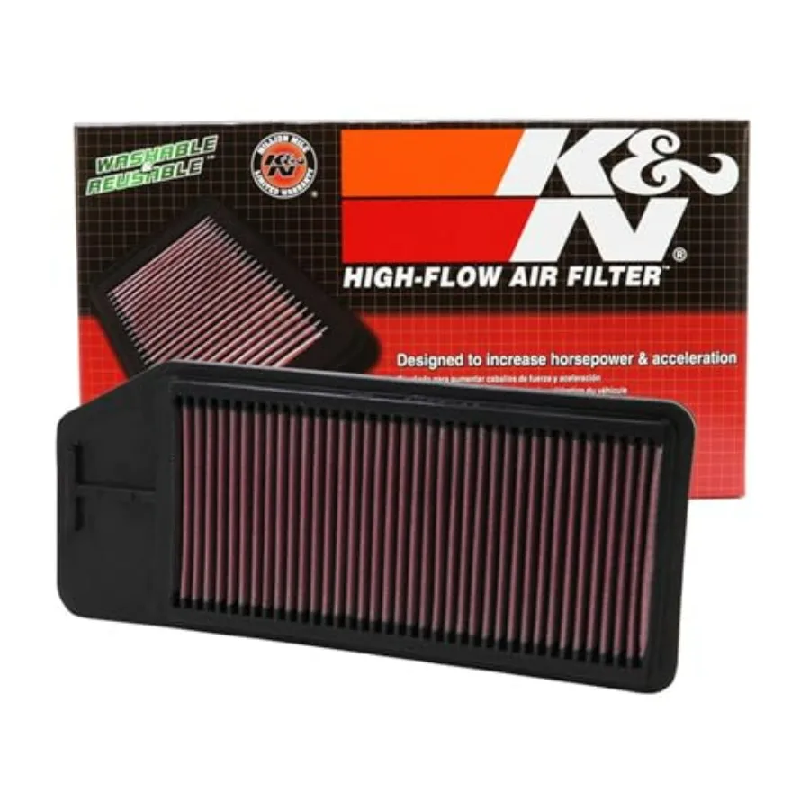 

High-Flow Original Lifetime Engine Air Filter: Increase Power Premium Washable Compatible with 2003-2008 Acura/Honda TSX Accord