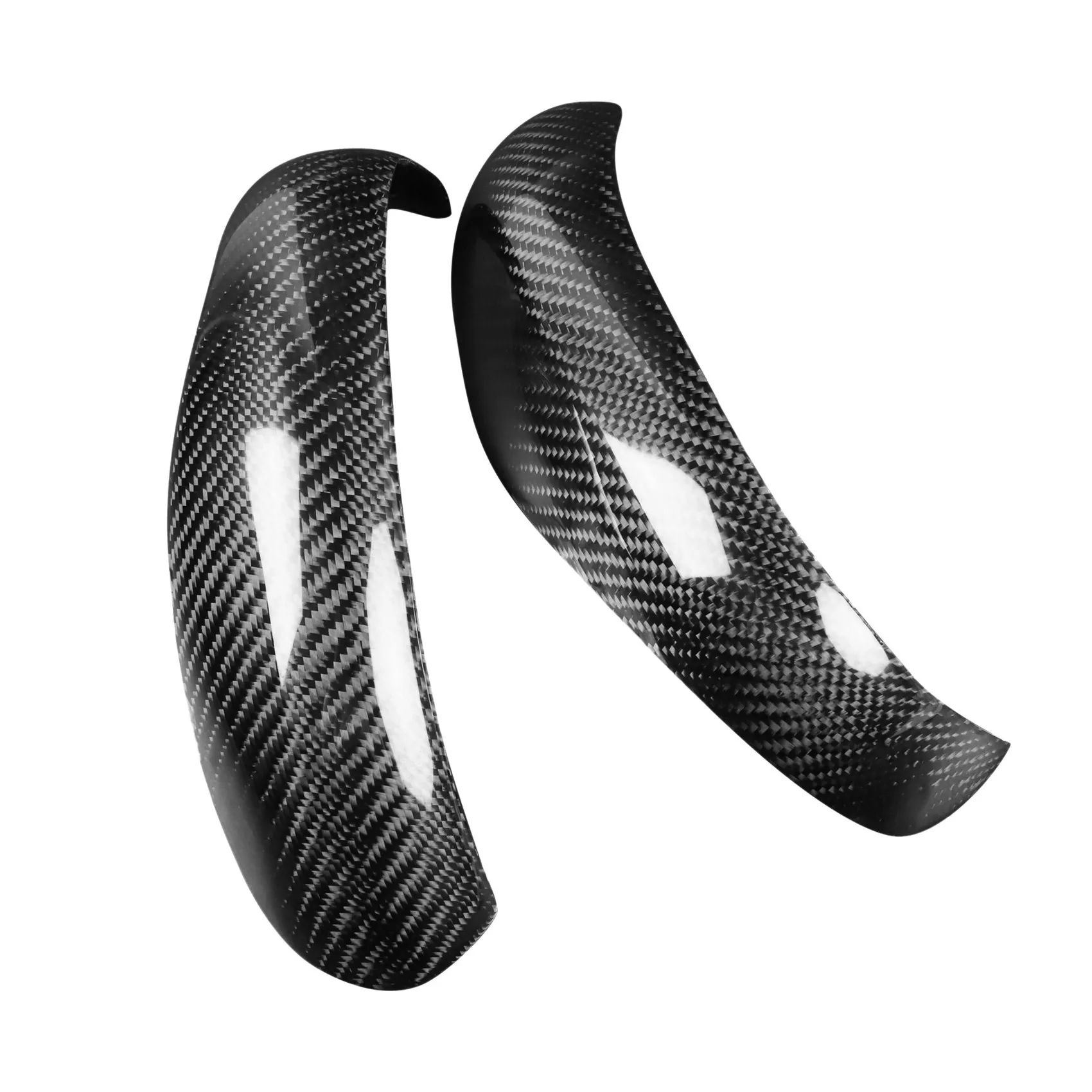 11-2Pcs Rearview Mirror Cover Add-on Carbon Fiber Cap Fit For-Porsche Boxster/Cayman 997 911 987 Car Side Mirror