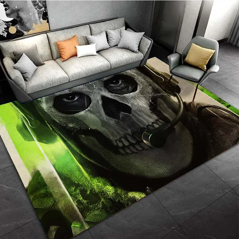 COD Call of Duty Ghost FPS Game Area Rugs for Living Room Bedroom Decoration Rug Children Play Gamer Room Mats Anti-slip Carpets