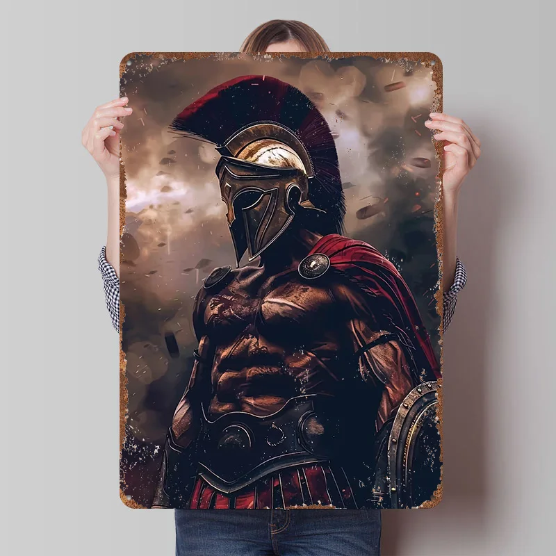 THIS IS SPARTA Metal Poster Customized Wall Art Retro Vintage Tinplate Signs for Man Cave Gaming Decoration Room Custom Plate