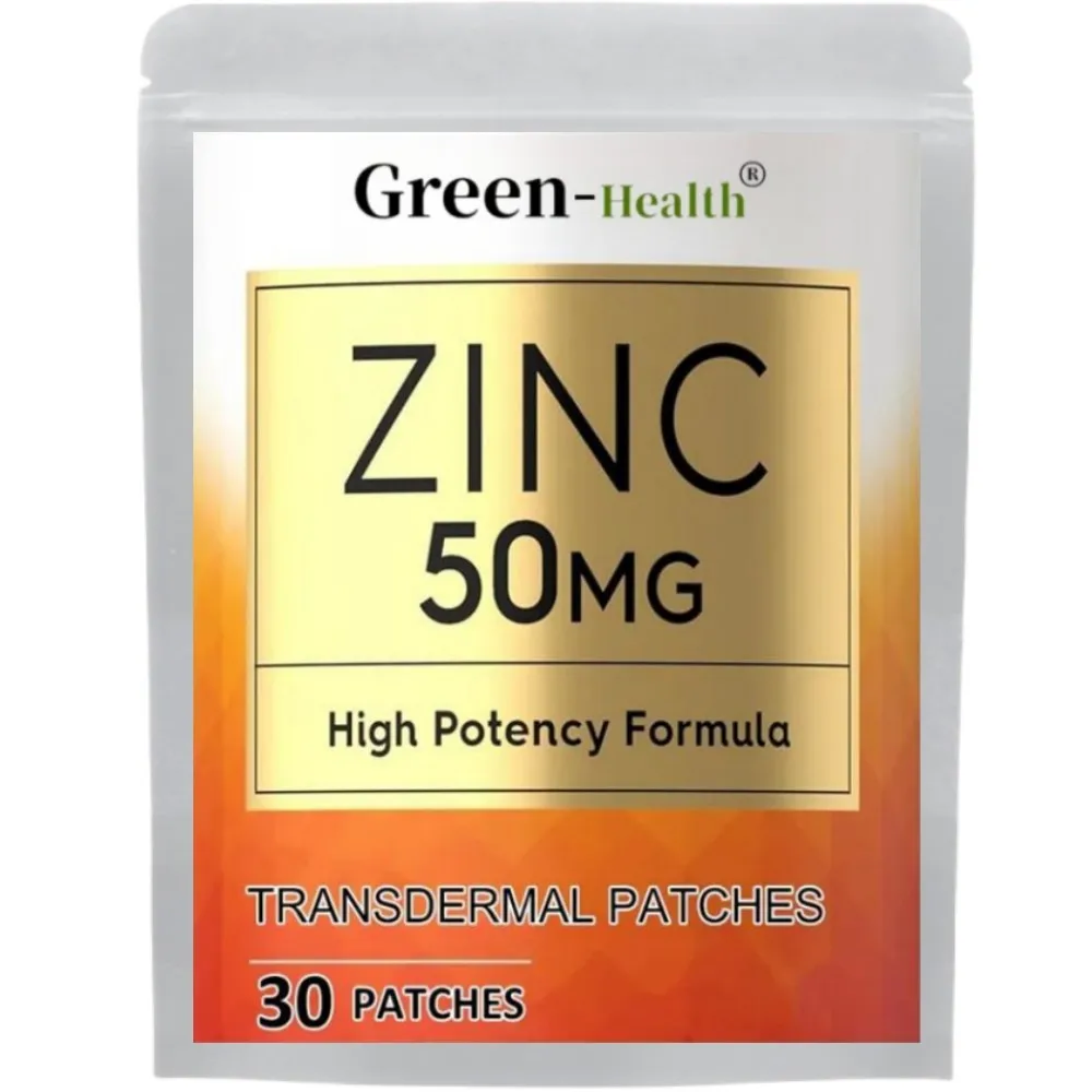 Zinc Transdermal Patches Immune Support -30 Patches One Month Supply