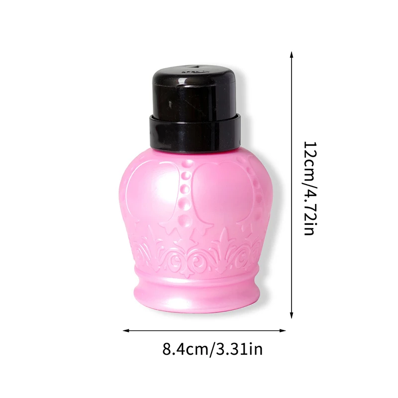 Nail Art Mini Pump Dispenser Empty Bottle Acrylic Gel Polish Remover Cleaner Liquid Container Storage Small Pressure