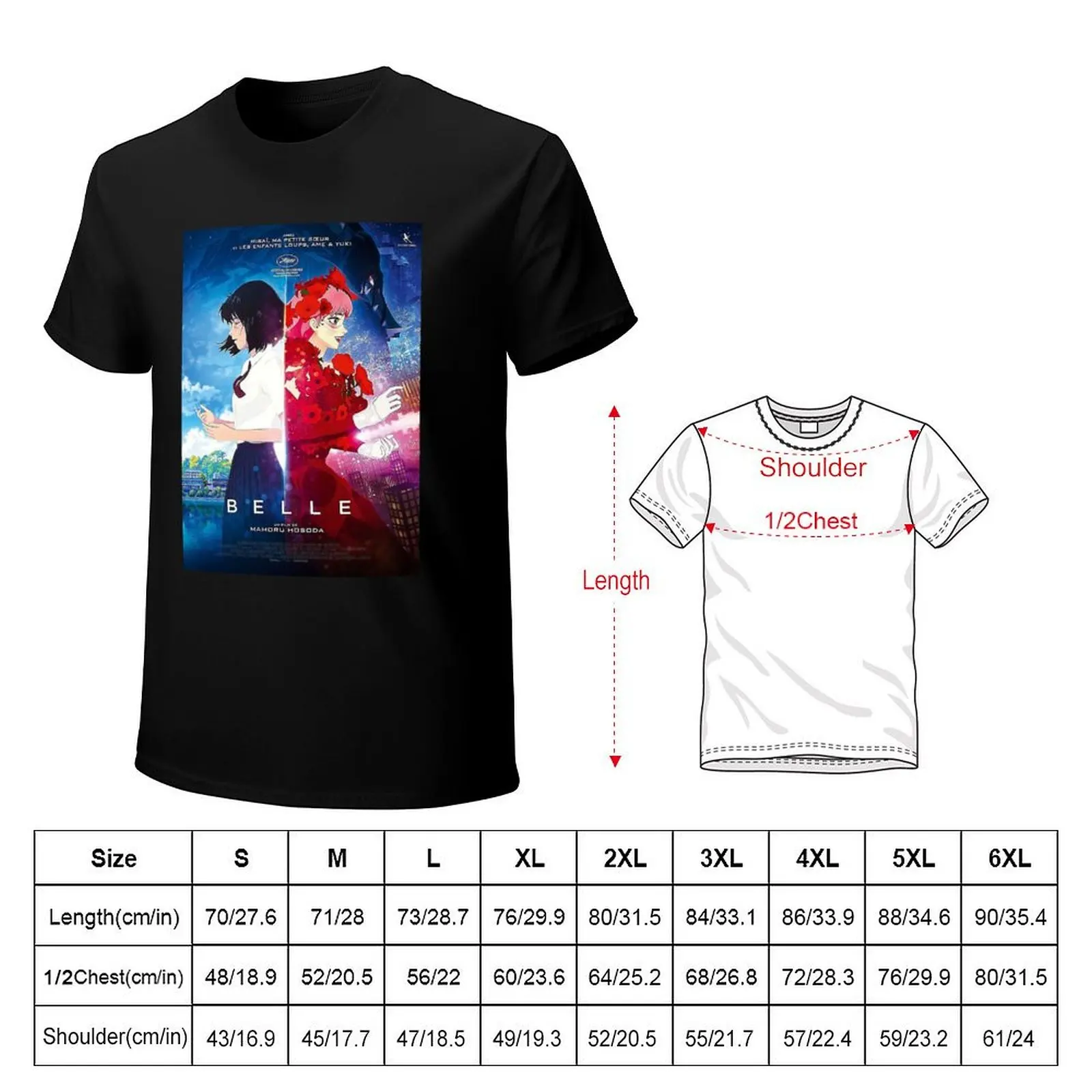 BELLE - MAMORU HOSODA T-Shirt Sports Basic Short Sleeve T-Shirt