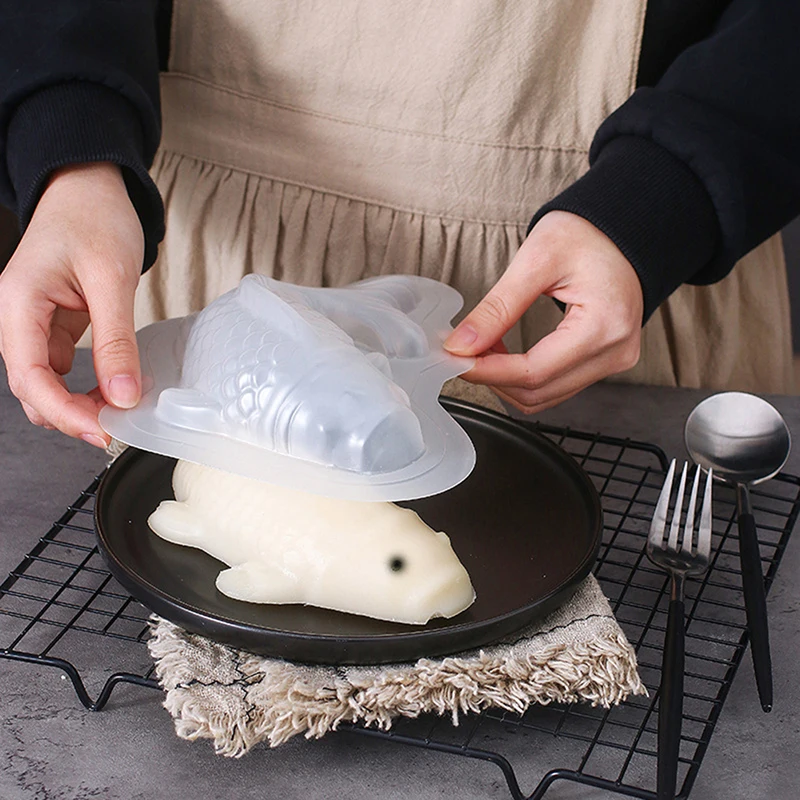 Fish Plastic 3D Cake Chocolate Mould Jelly Handmade Sugarcraft Mold Baking Tool Mousse Fondant Ice Cube Candle Mould