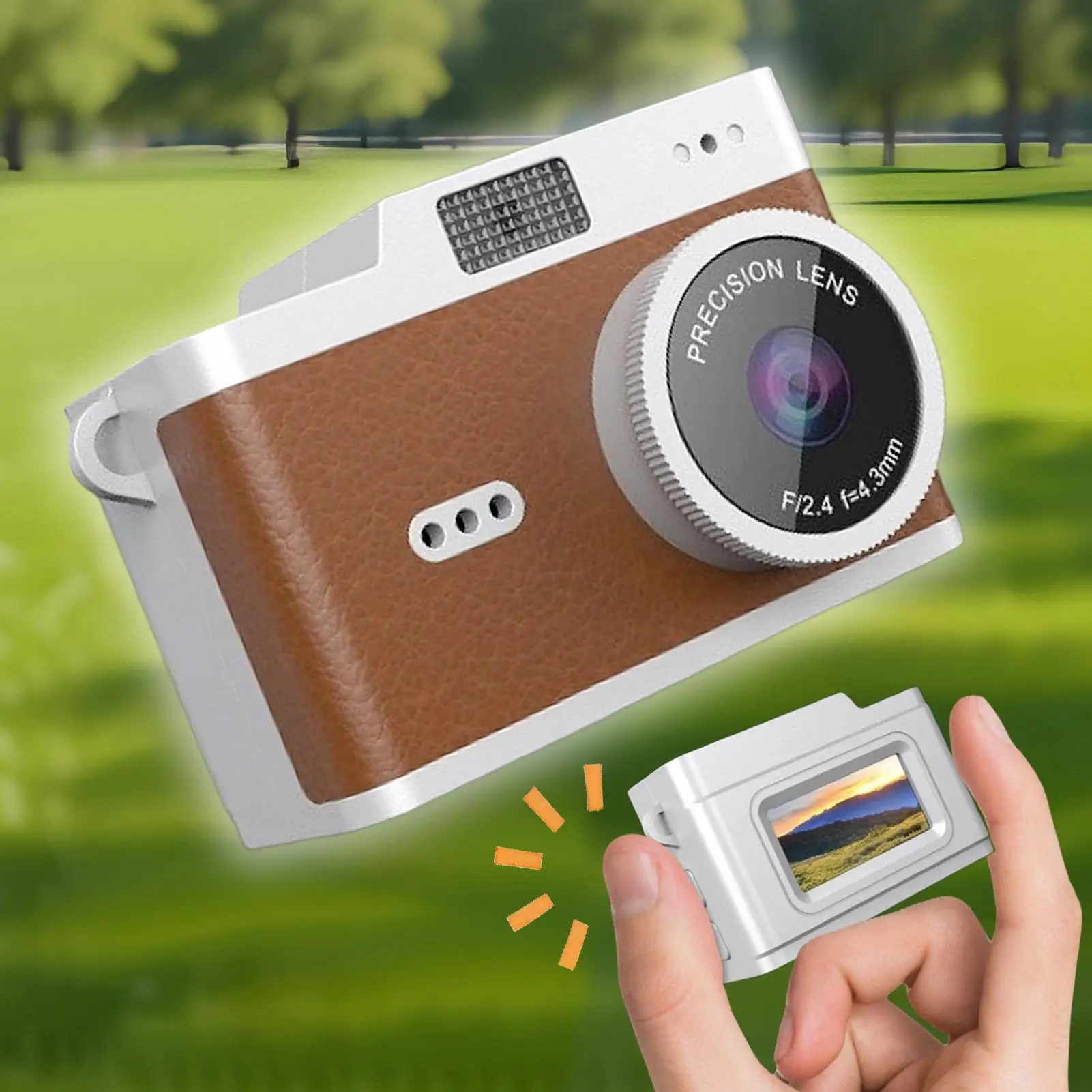 كاميرا صغيرة محمولة 3 مرشحات كاميرا فيديو مدمجة عتيقة للمبتدئين البالغين والأطفال والأولاد والبنات أثناء السفر لالتقاط الصور #3