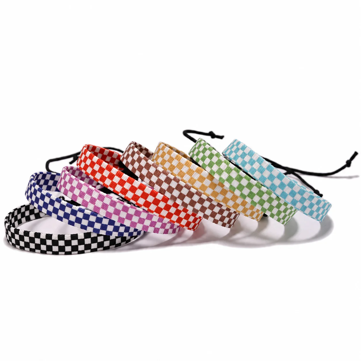 Drawstring Bracelet Geometric Geometric Pattern Bracelet Adjustable Woven Bracelet Colorful For Casual Activities Couple Travel