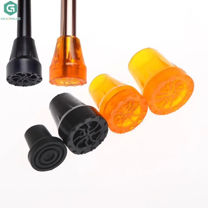 2/4Pcs Cane Mountaineering Stick Protective Pad Universal Crutch Tips Non-Slip Rubber Feet For All Terrain DIY Accessories