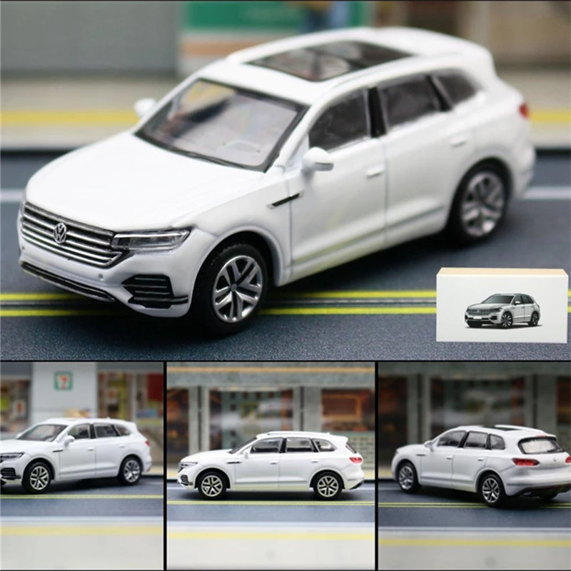 1:64 VW Touareg SUV Alloy Car Model Diecast Metal Vehicle Car Model Miniature Scale High Simulation Collection Children Toy Gift