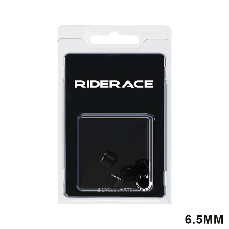 RIDERACE 5 Stück Doppel-/Einzel-Fahrrad-Kettenblattschrauben, CNC-Aluminiumlegierung 7075 M8 6,5 mm 8,5 mm Rennrad-MTB-Fahrrad-Kurbelgarnitur-Schrauben und Muttern-Set