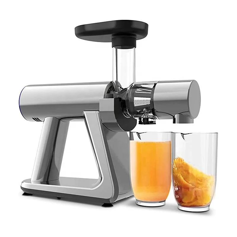 

Horizontal 120V cold press slow juicer easy to clean, silent motor reverse function, BPA free juicer