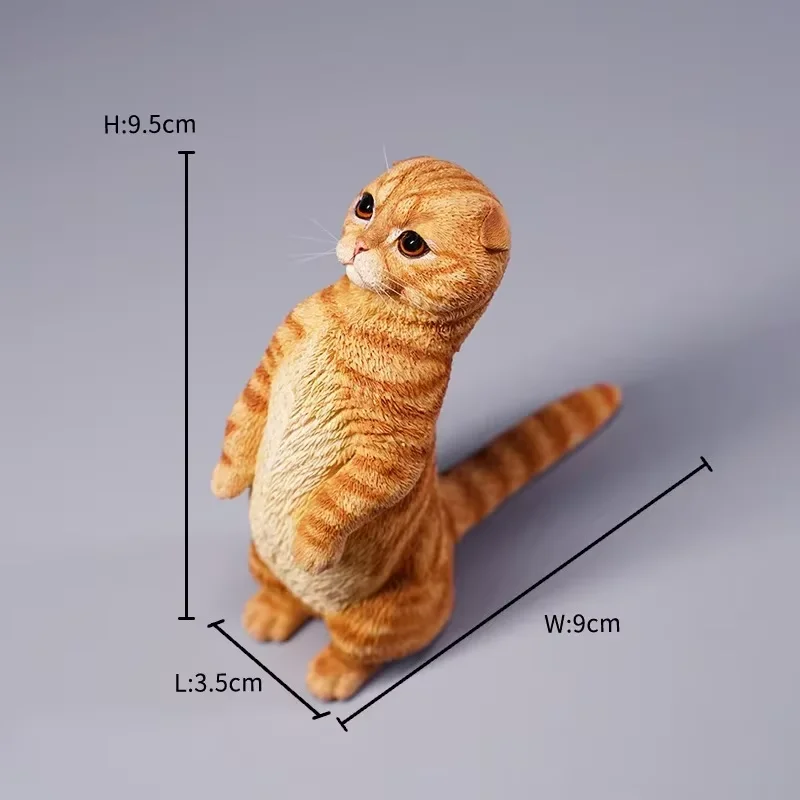 JXK 1/6 échelle écossaise pli résine/métal Simulation mode mignon jouets pour animaux de compagnie modèle de 12 pouces figurines d'action accessoires d'ornement