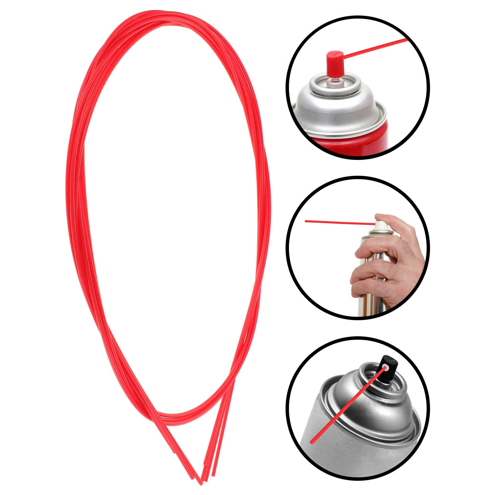 4 Pcs Flexible Spray Can Straws Spray Can Straws Extension Replacement Spray Can Nozzle Straws Reliable Aerosol Straws Extender