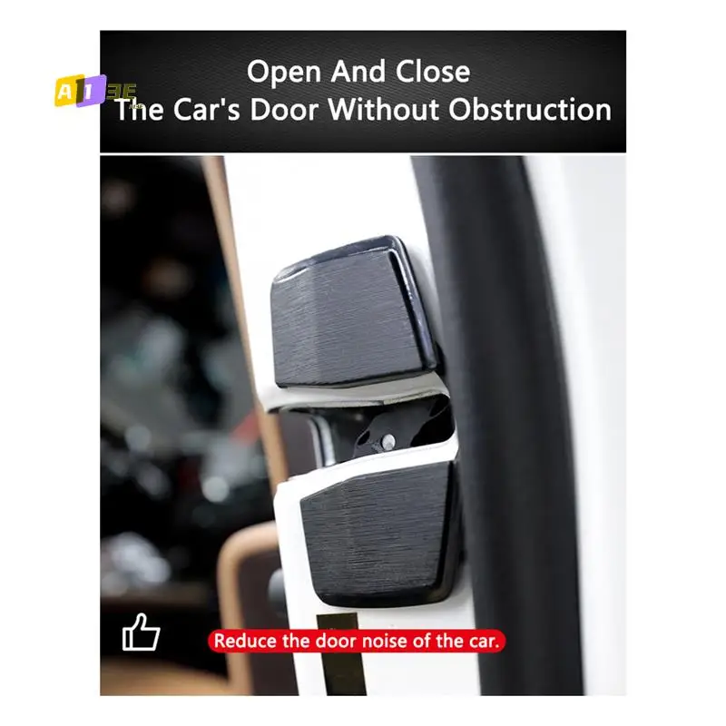 

A03E-Car TRD Door Stabilizer Latches Protector For Land Cruiser LC200 LC300 Camry Corolla Yaris Door Lock Buckle Covers