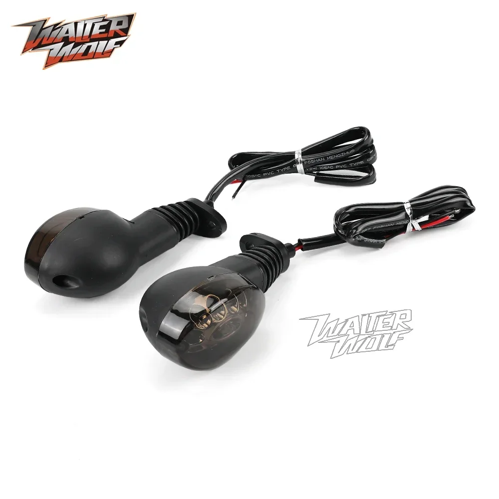 Front Rear LED Turn Signals Light For Triumph Street Twin Scrambler 900 For YAMAHA XT660X XT660R Accessories Motorcycle Flasher