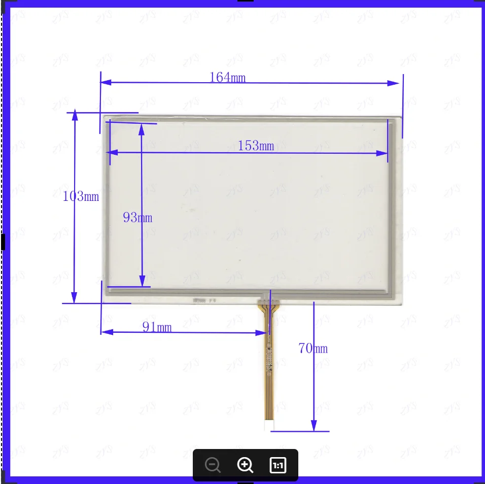

ZhiYuSun XWT658 7-дюймовый сенсорный экран, 4-проводная резистивная сенсорная панель, совместимая с 164*103 мм 164*103 XWT 658