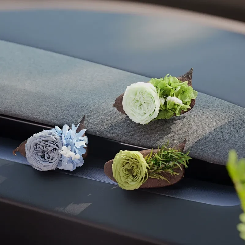 Natural Immortal Flower Rose Car Advanced Aromatherapy Creative Gifts Car Interior Out Of Trend Decoration Holiday Gifts