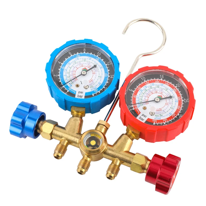 Refrigerant Manifold Gauge Air Condition Refrigeration Set Air Conditioning Tools R22 R410A R404A R134A