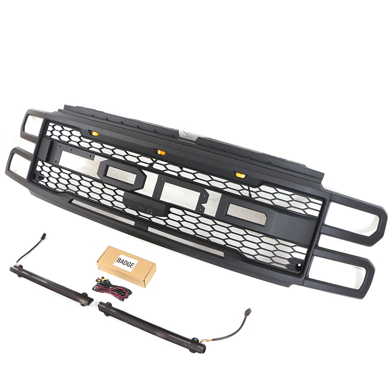 2024 New Style Front Grille With Amber Light With Light Bar FIT FOR FORD F250 350 450