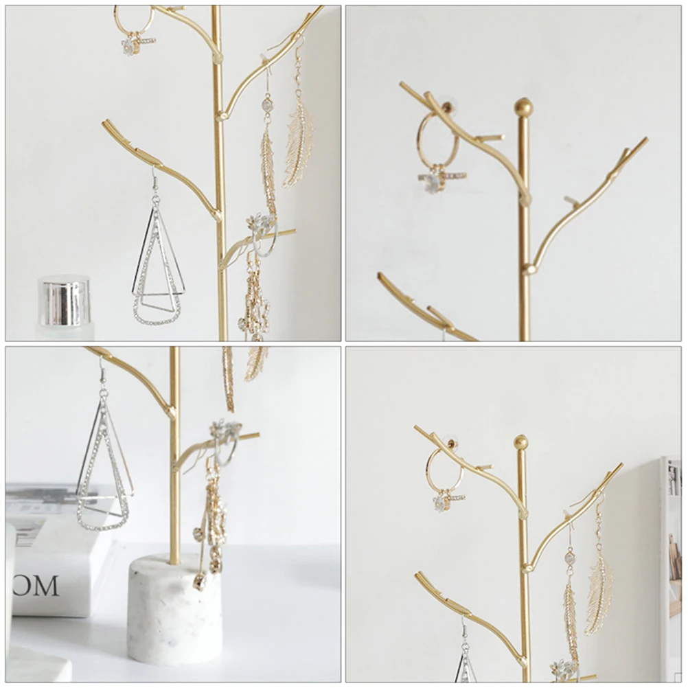 

Jewelry Rack Girls Necklace Holder and Storage Display Earrings Organizer Tree Shape