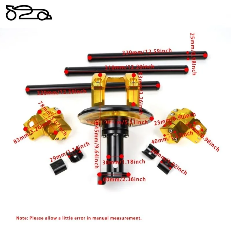Motorcycle Handlebar Separation Handle Mounting Handlebar All Aluminum numerical control for Honda PCX 125 150 160 Accessori - view 6