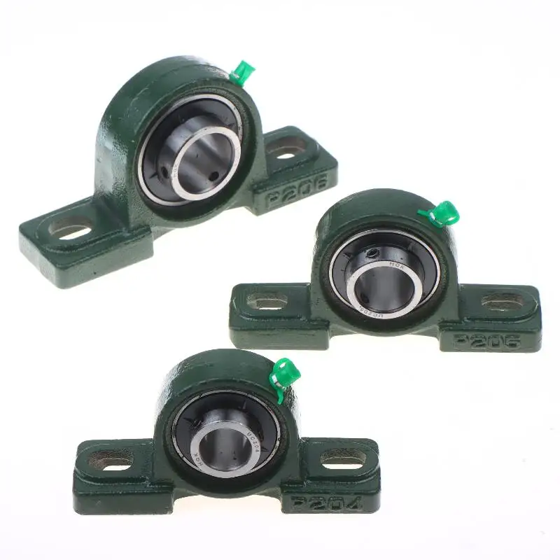Two-Bolt Ball Mounted Self-Aligning Pillow Block Bearing Bore Housing for Automotive Manufacturing Lines view 2