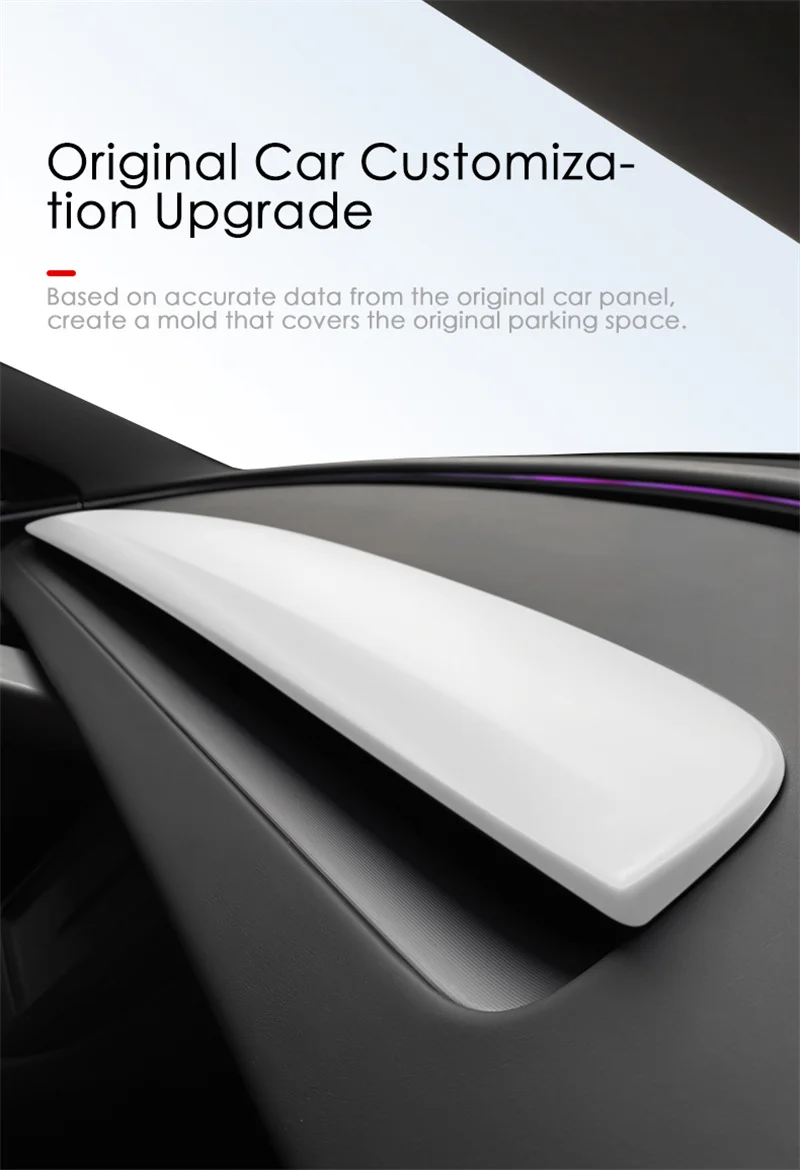 HEENVN Für Tesla Model 3 Highland Y Juniper ABS Armaturenbrett-Abdeckung Luftauslass-Verkleidung Innenraum-Stilzubehör – Detail 4