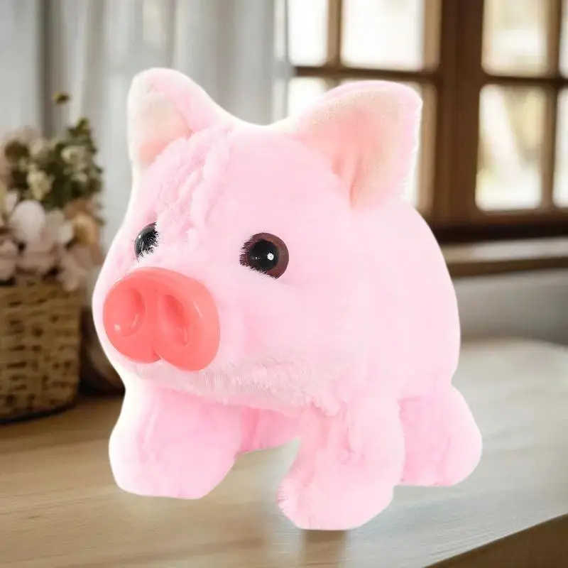 لعبة قطيفة إلكترونية تفاعلية وواقعية وآمنة للحيوانات، روبوت ناعم صديق للبشرة مع تحكم صوتي ذكي لأطفال عيد الفصح