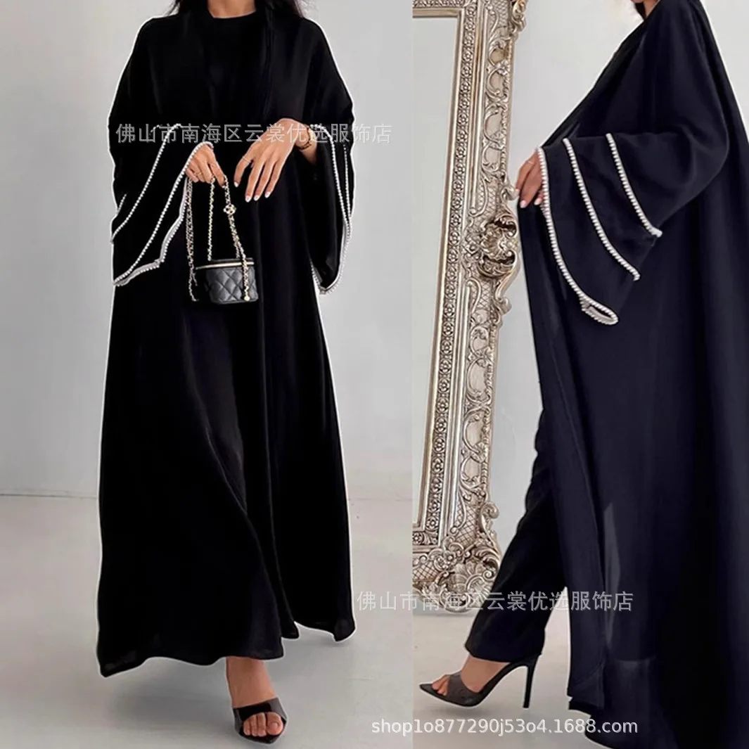 

Eid Dress Women Open Abaya Muslim Dubai Party Long Dresses Jalabiya Abayas Ramadan Morocco Kaftan Cardigan Robe Vestidos 2026