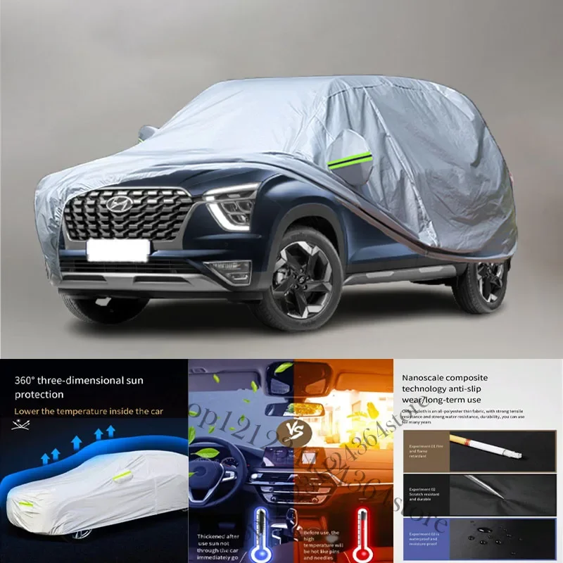 

For Hyundai Creta fit Outdoor Protection Full Car Covers Snow Cover Sunshade Waterproof Dustproof Exterior Car cover protection