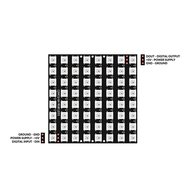 【تقنية الأخيرة!】18 X U 64 LED لوحة مصفوفة CJMCU-8X8 وحدة متوافقة مع Arduino وRaspberry Pi