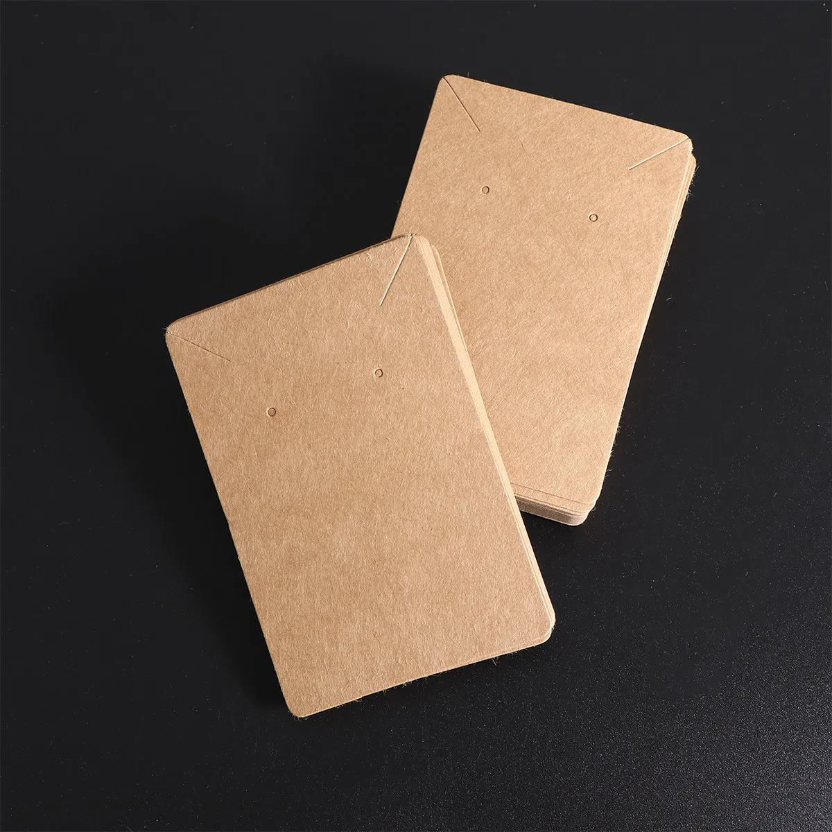 150Sets Premium Kraft Paper Earring Necklace Display Cards for Jewelry Packaging Storage Display Sparkle Contrast Background