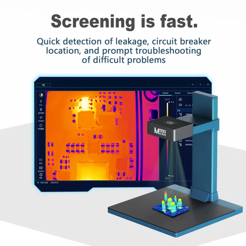 MAANT RC-5 ثلاثية الأبعاد التصوير الحراري بالأشعة تحت الحمراء لإصلاح الإلكترونيات PCB استكشاف الأخطاء HD الكاميرا الحرارية مع كشف ماس كهربائى