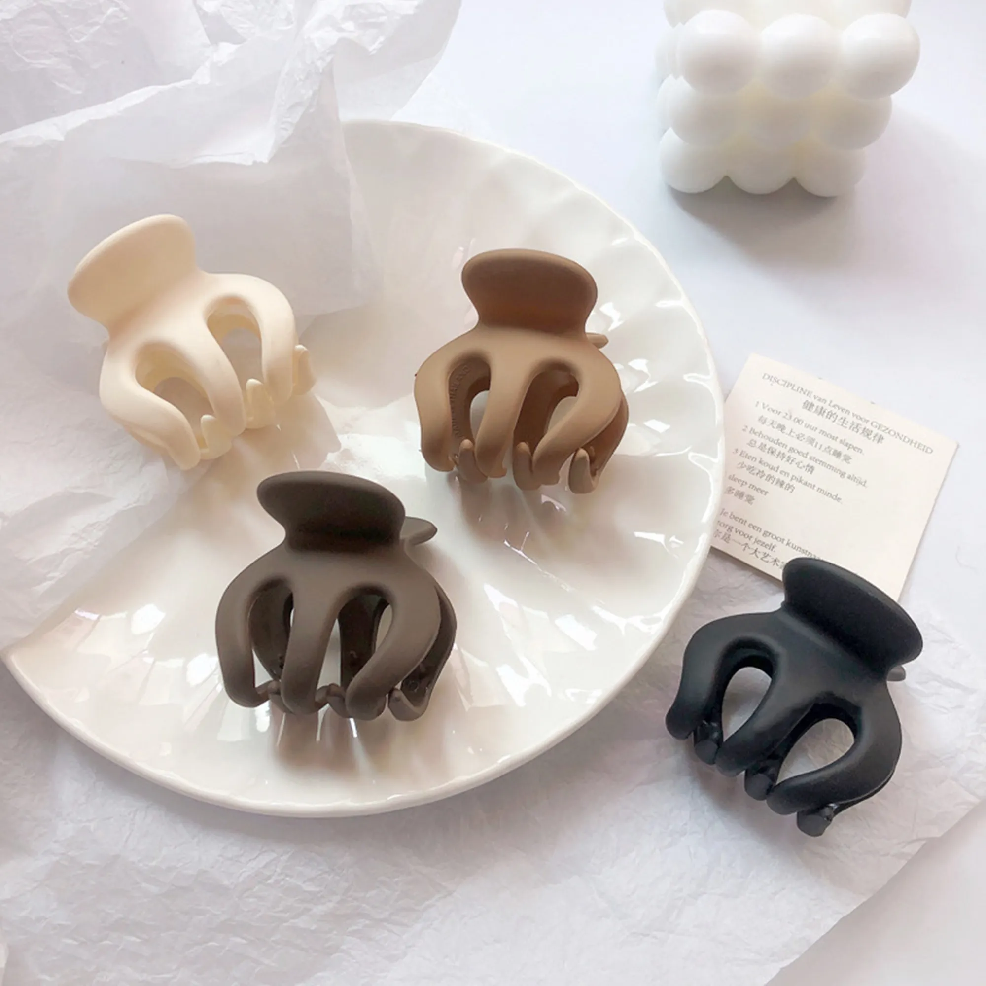 

2pcs/lot High Ponytail Top New Pumpkin High Ponytail Temperament Clip