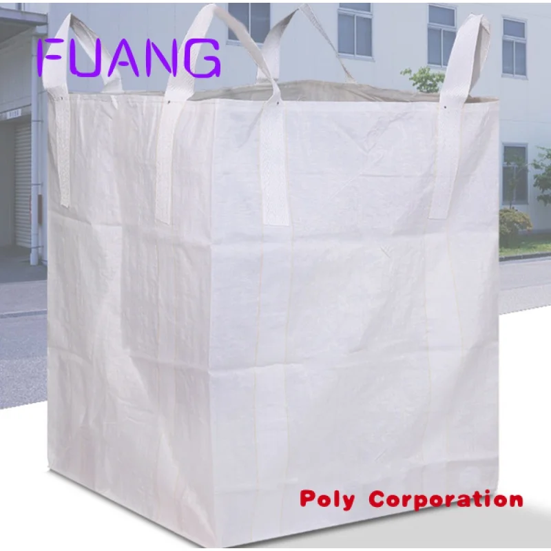 Custom  2 Ton 1 Ton U Panel Tubular 1.5ton Bulk Container Liner Big Pp Maxibag Jumbo Bag For Sand  Chemical Resin Construction I