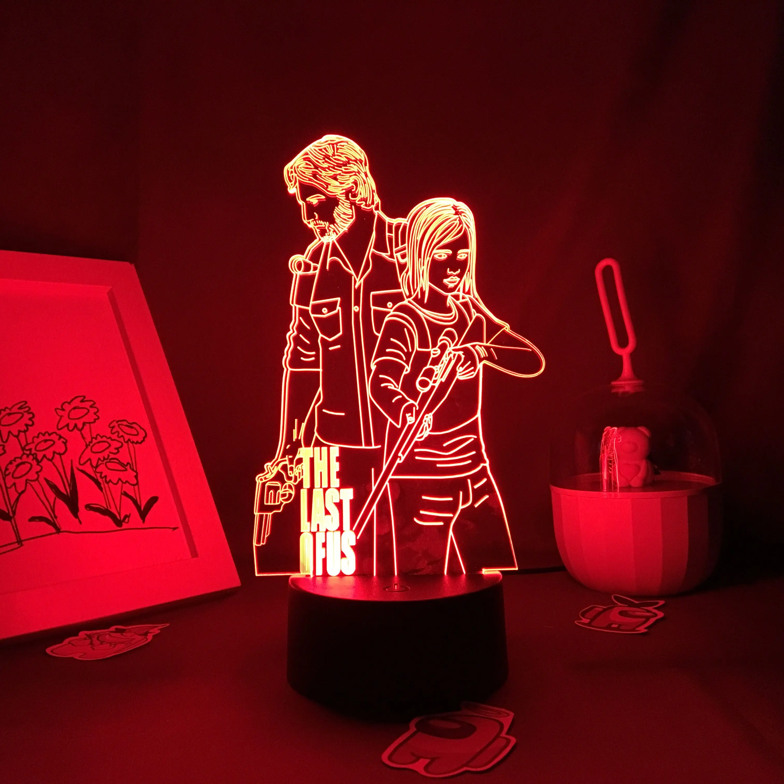 De Laatste Van Ons Spel 3d Led Nachtverlichting Geschenken Voor Vrienden Speelkamertafel Decor Manga Neon Lava Lampen Vriendje Verjaardagscadeaus