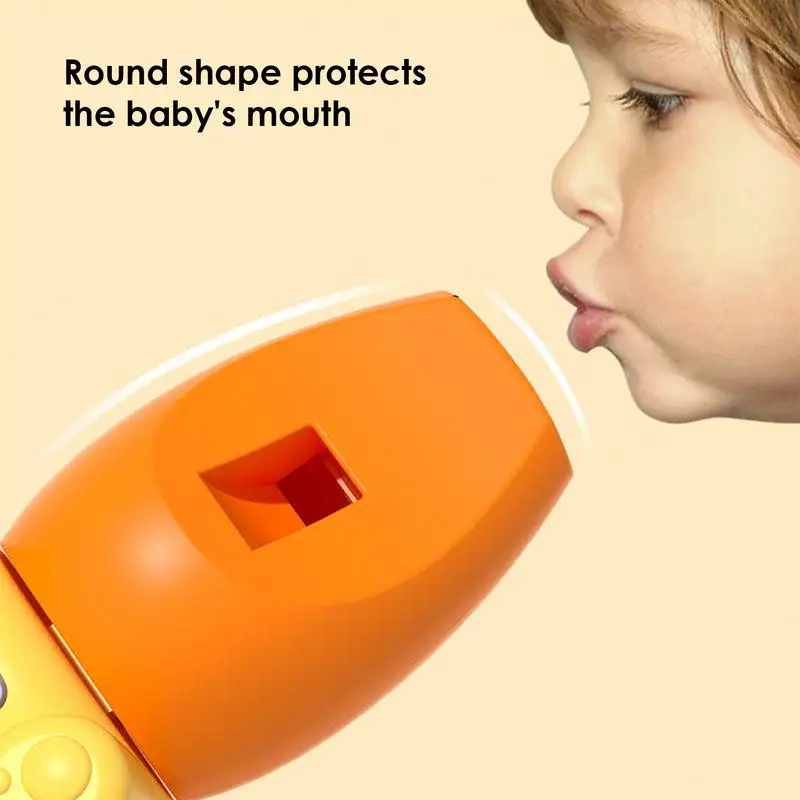 Crianças trompete pequenos assobios dos desenhos animados animais forma instrumentos musicais engraçado golpe chifre aprendizagem brinquedos educativos crianças presentes