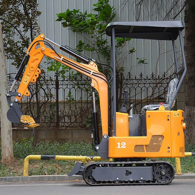 تخصيص حفارات حفارة صغيرة باجر 1.2 طن حفار زاحف صغير للعمل في حديقة المزرعة وأدوات هندسة البناء