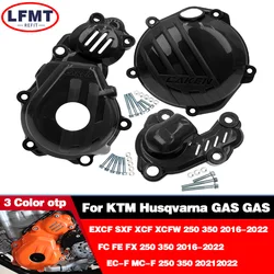 CAKEN Engine Water Pump Guard Clutch Cover Ignition Protector for Husqvarna FC FE FX 250 350 For GASGAS EC-F MC-F 2017 2018-2022