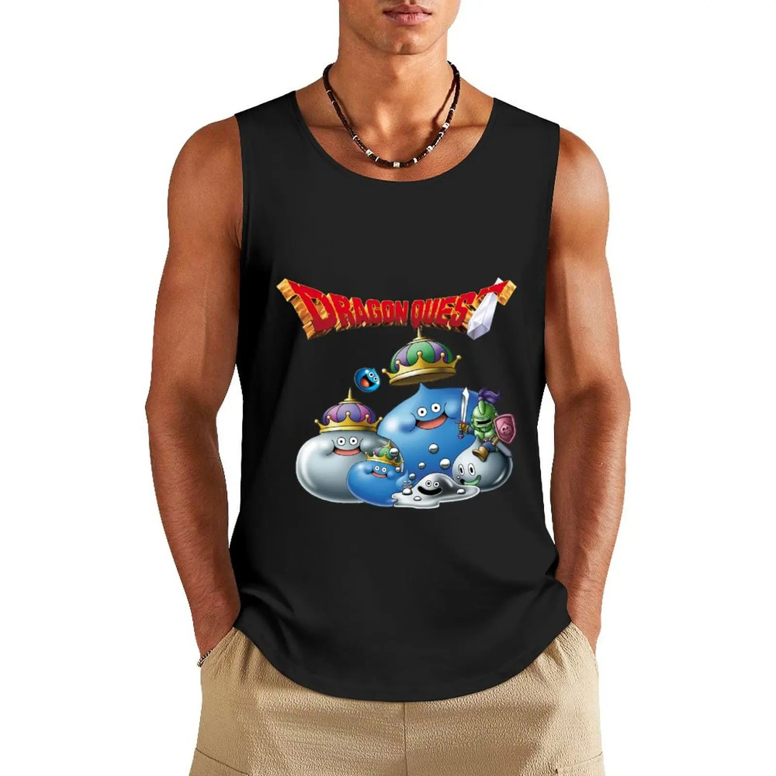 Dragon Quest - slime Tank Top Short sleeve clothing men Sleeveless T-shirt