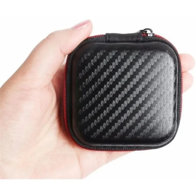 Earphone Case Bags Headphone Earbuds Bag Storage Carrying Pouch Cases PU Box Portable Earphones Accessorie Bags Card Box