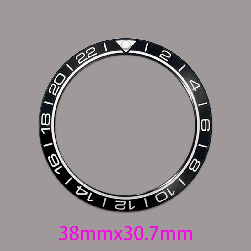 38mm Incline Ceramics Bezel Insert Ring Fits SKX007 SKX009 SRPD GMT SUB Seahorse Series Watch Case Bezel Ring Fit 40mm Case